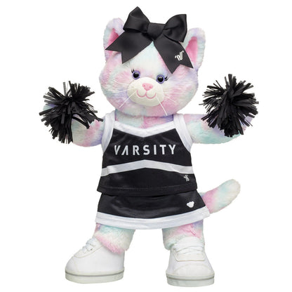 Online-Only Pastel Swirl Kitty Black Cheer Uniform Set | Build-A-Bear® - US 3298