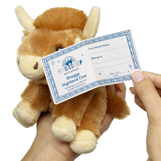 Mini Beans Shaggy Highland Cow Stuffed Animal | Build-A-Bear - US 6369