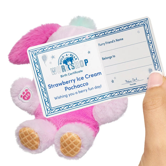 Build-A-Bear Mini Beans Strawberry Ice Ice Cream Pochacco | Build-A-Bear - US 6464