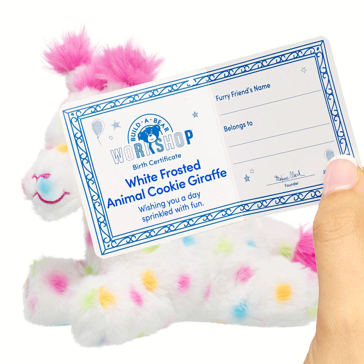 Build-A-Bear Mini Beans White Frosted Animal Cookie | BAB - US 5613