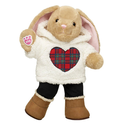 Pawlette™ Bunny Plush Tartan Hoodie Gift Set | Build-A-Bear® - US 9268