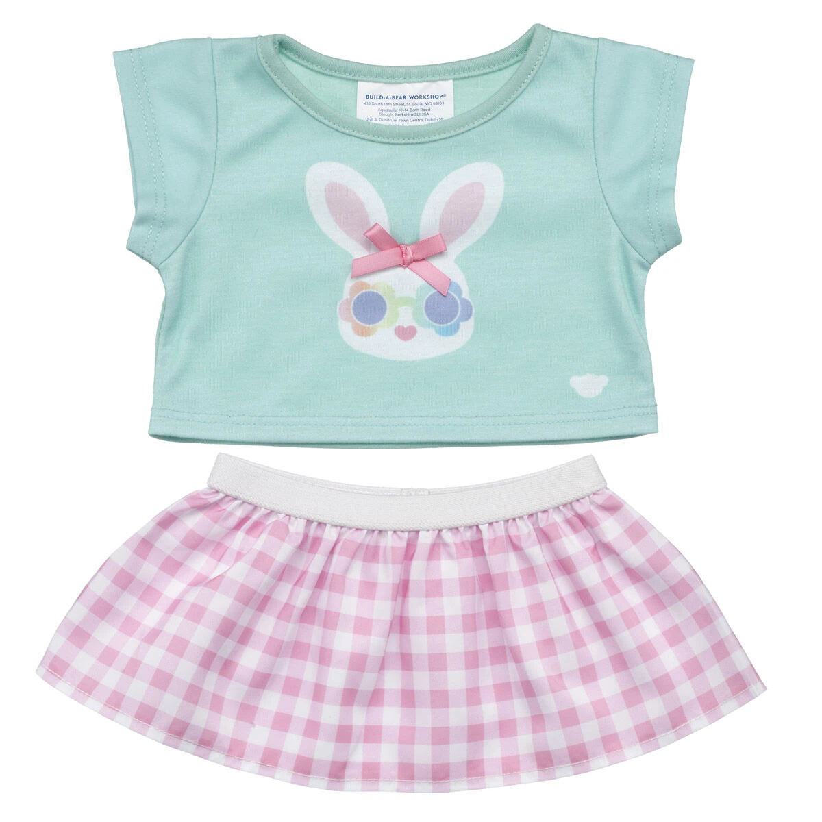 Gingham Bunny Easter Outfit 2 pc. | Build-A-Bear - US 7248