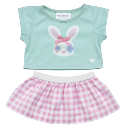 Gingham Bunny Easter Outfit 2 pc. | Build-A-Bear - US 6044