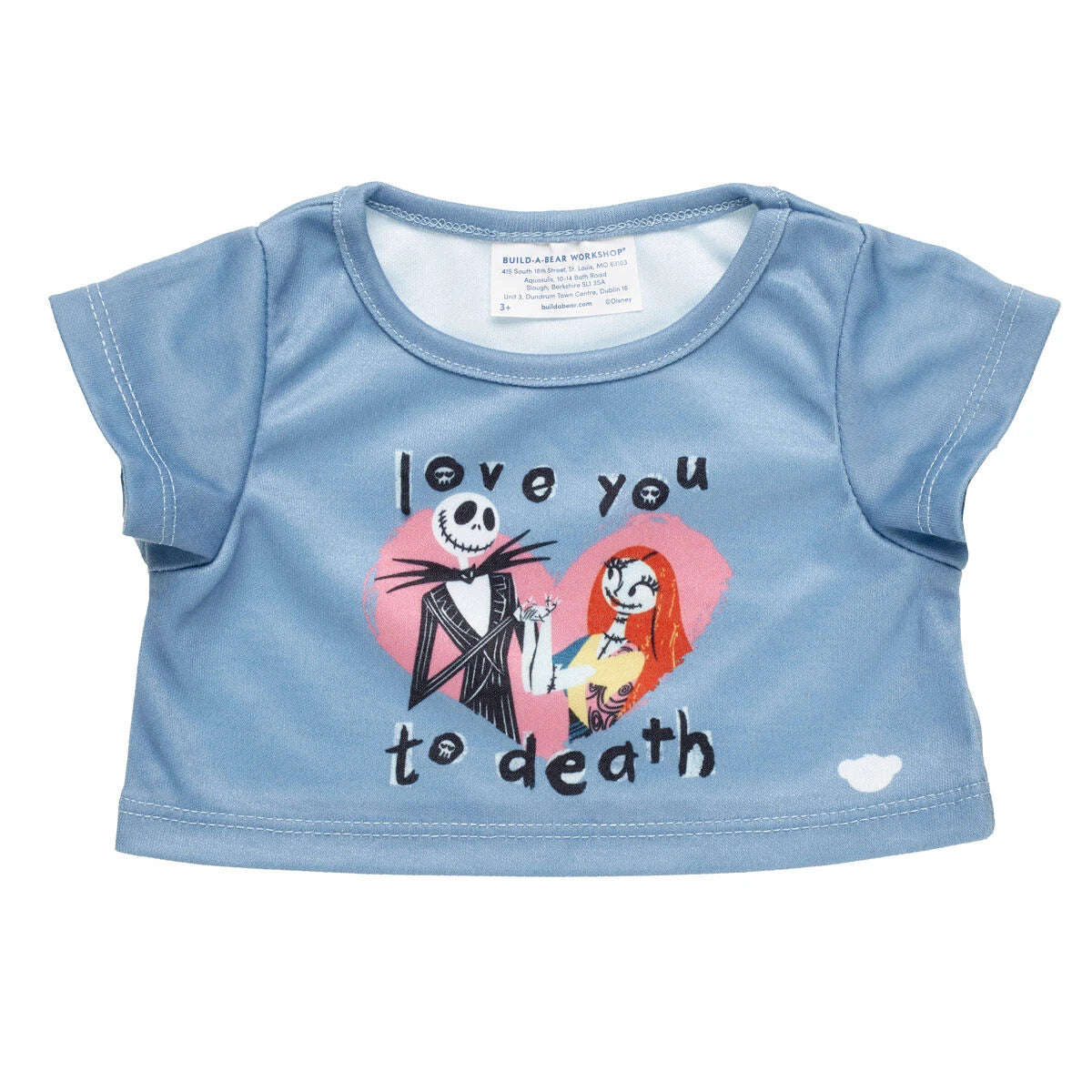 Nightmare Before Christmas Valentine's Tee for Plush Toys | Build-A-Bear® - US 9755