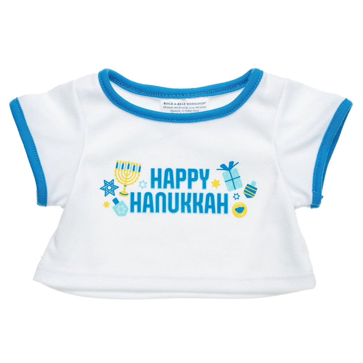 Happy Hanukkah T-Shirt for Stuffed Animals | Build-A-Bear® - US 1502