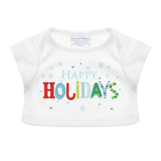 Happy Holidays T-Shirt for Plush Toys | Build-A-Bear® - US 3504