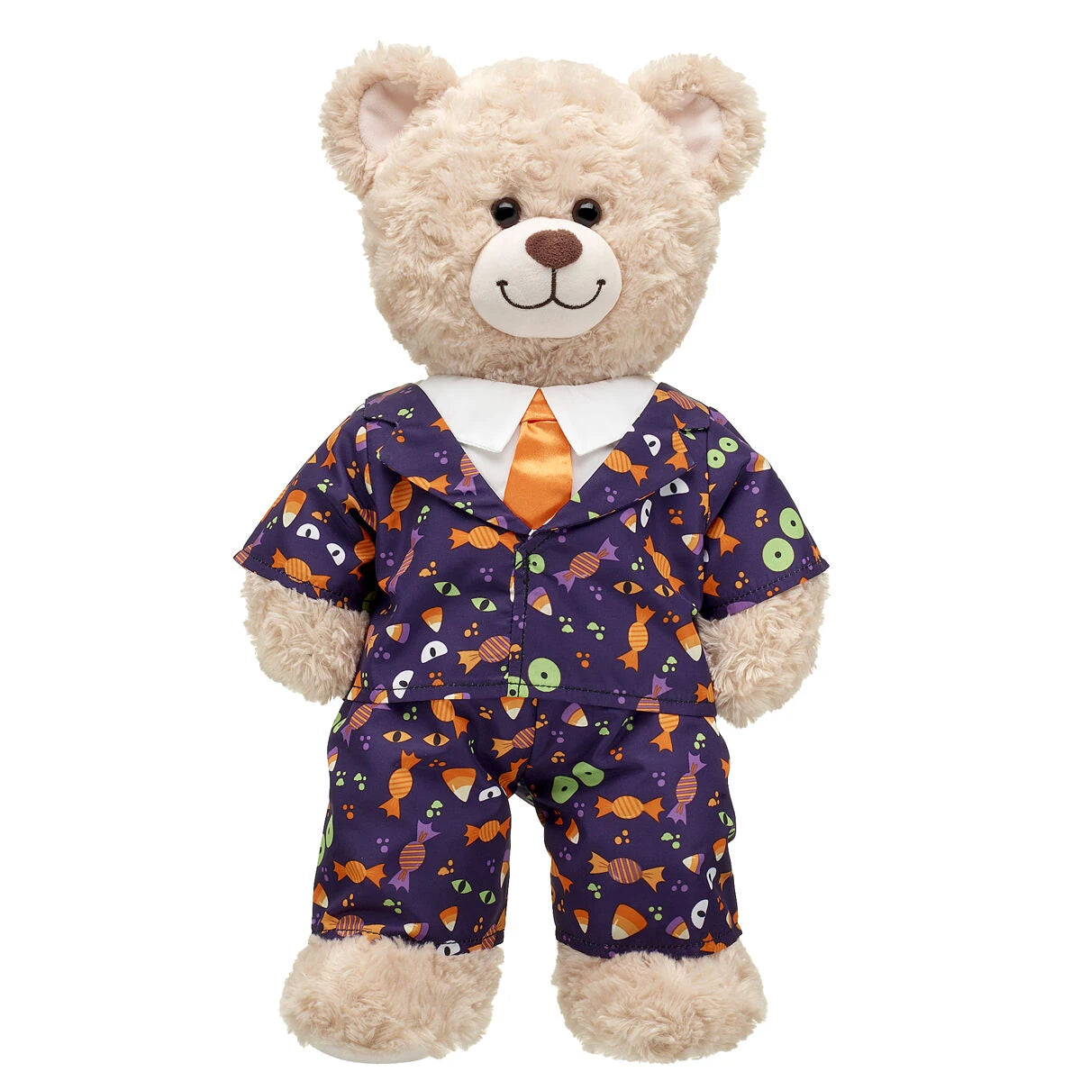Halloween Suit w/ White Collars &amp; Orange Tie | Build-A-Bear® - US 4765