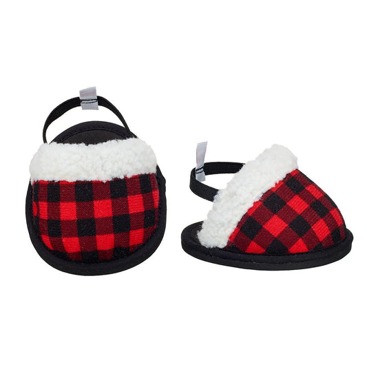Red Buffalo Check Slippers | Shop Online at Build-A-Bear® - US 2820