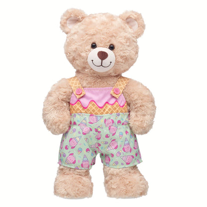 Sanrio Hello Kitty &amp; Friends Strawberry Ice Cream Pochacco Overalls | Build-A-Bear - US 9982
