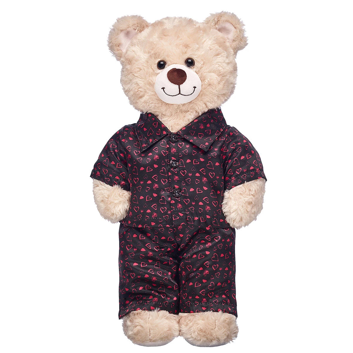 Black Heart Satin Pajamas for Stuffed Animals | Build-A-Bear® - US 2238