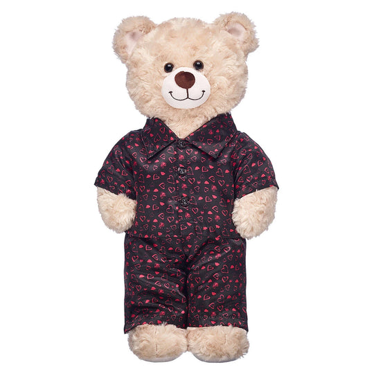 Black Heart Satin Pajamas for Stuffed Animals | Build-A-Bear® - US 2238
