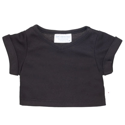 Online Exclusive Black V-Neck T-Shirt | Build-A-Bear - US 3070
