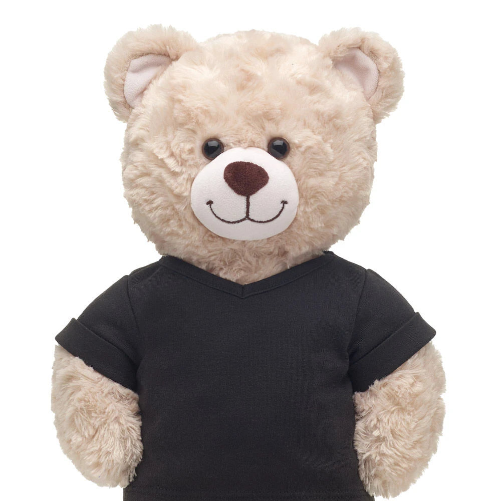 Online Exclusive Black V-Neck T-Shirt | Build-A-Bear - US 3070