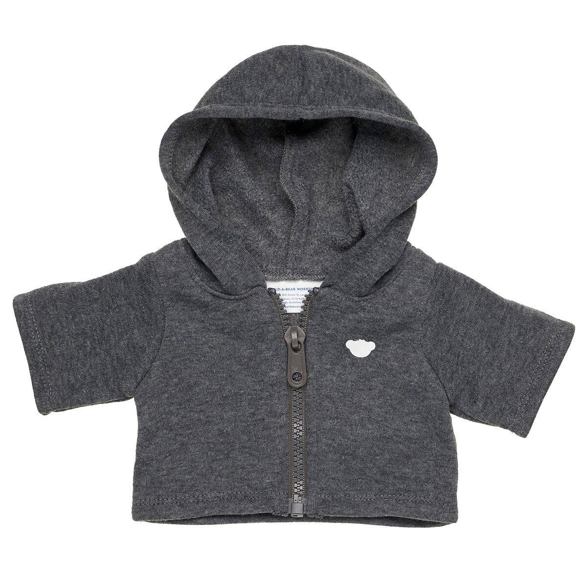 Charcoal Grey Zip Hoodie for Stuffed Animals | Build-A-Bear® - US 1816