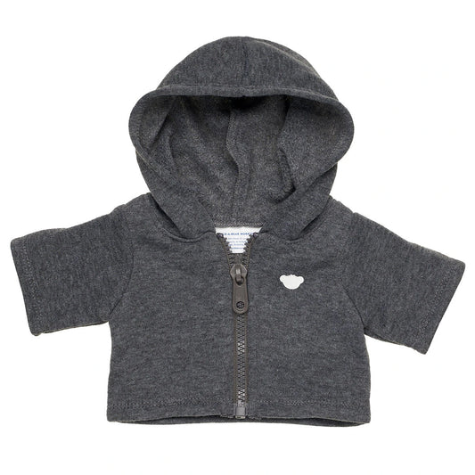 Charcoal Grey Zip Hoodie for Stuffed Animals | Build-A-Bear® - US 1816