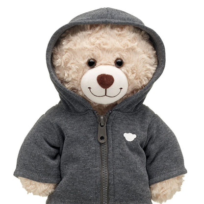 Charcoal Grey Zip Hoodie for Stuffed Animals | Build-A-Bear® - US 1816