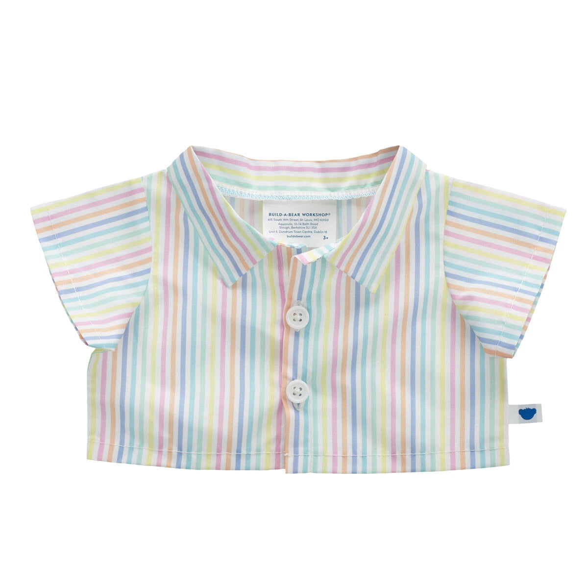 Spring Stripes Button Down Shirt for Plush Toys | Build-A-Bear® - US 2752
