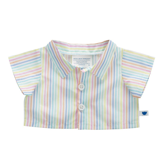 Spring Stripes Button Down Shirt for Plush Toys | Build-A-Bear® - US 2752