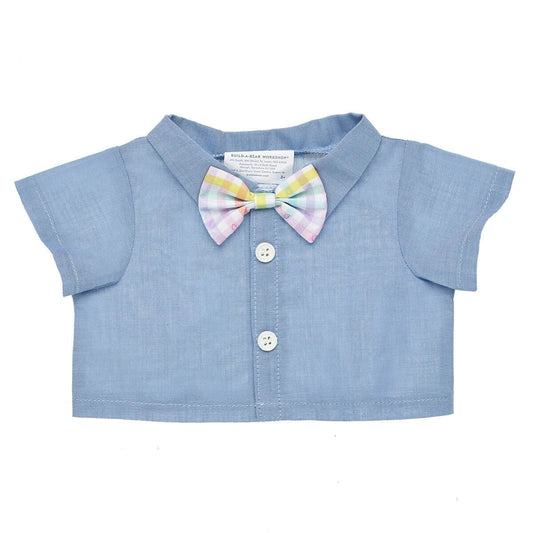 Chambray Shirt With Bow Tie for Stuffed Animals | Build-A-Bear® - US 2751