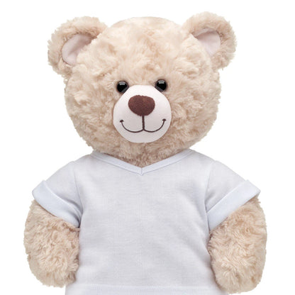 Online Exclusive White V-Neck T-Shirt | Build-A-Bear - US 7831