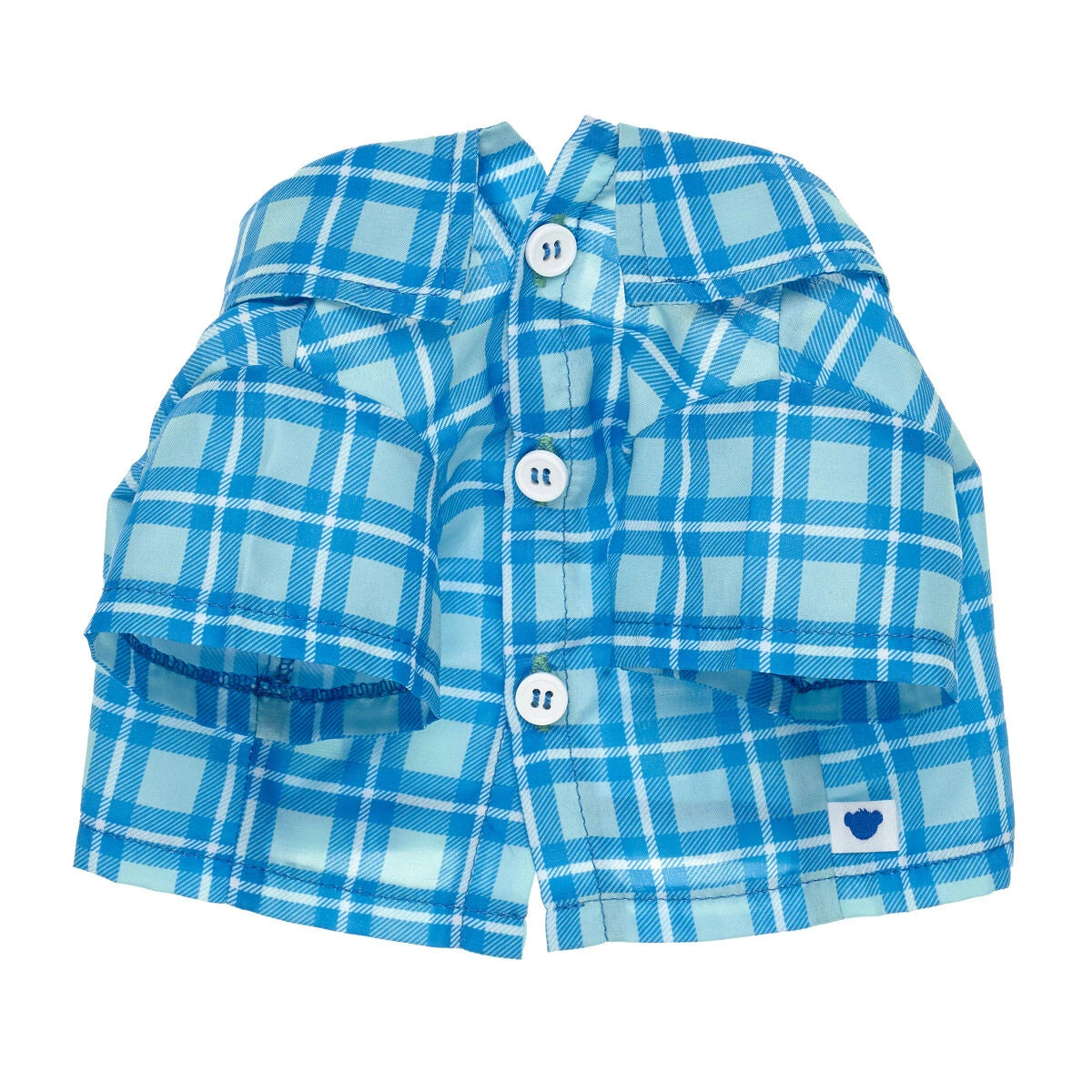 Blue Check T-Shirt for Stuffed Animals - US 3145