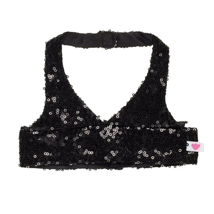 Black Sequin Halter Tank for Plush Toys | Build-A-Bear® - US 4624
