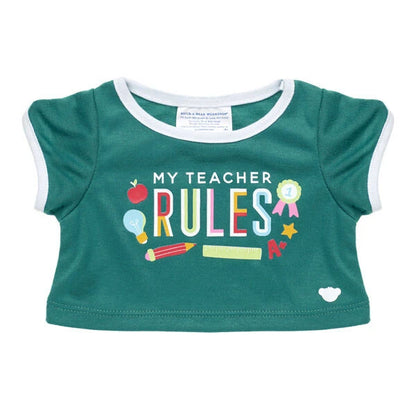 My Teacher Rules T-Shirt for Stuffed Animals | Build-A-Bear® - US 1373