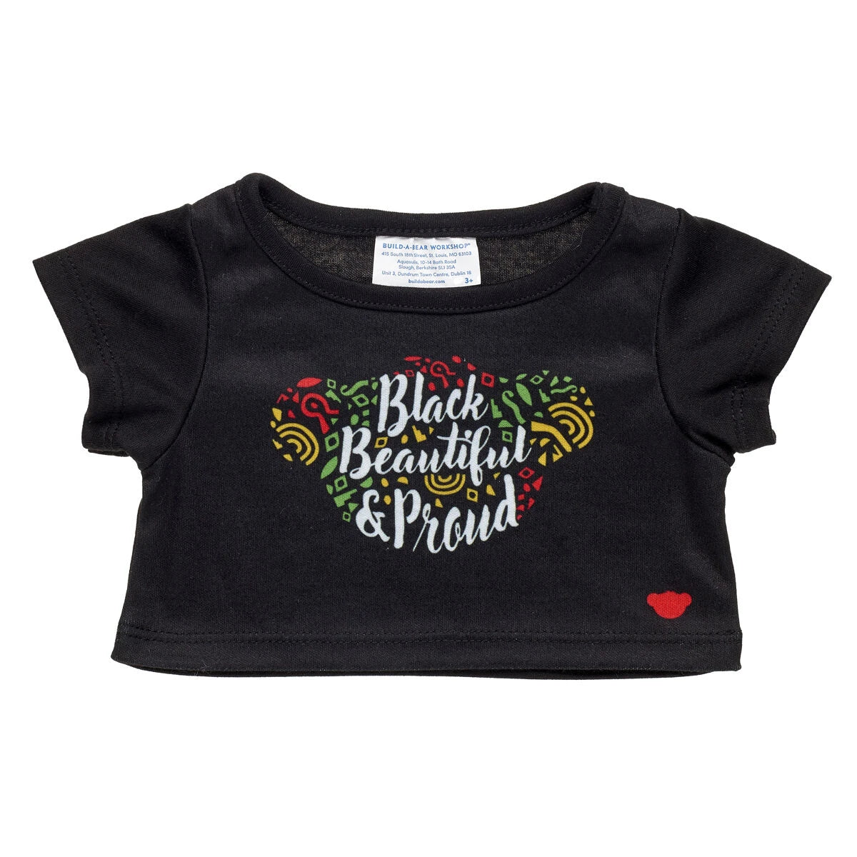 "Black, Beautiful &amp; Proud" T-Shirt for Stuffed Animals | Build-A-Bear® - US 6720