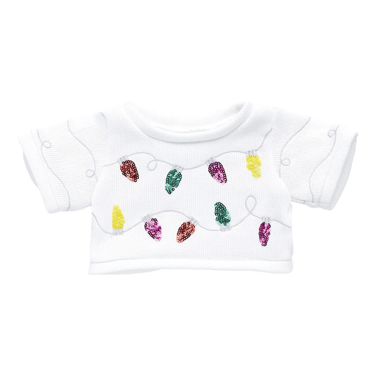 Tipsy Elves Sequin Lights Ugly Christmas Sweater for Stuffed Animals | Build-A-Bear® - US 6473