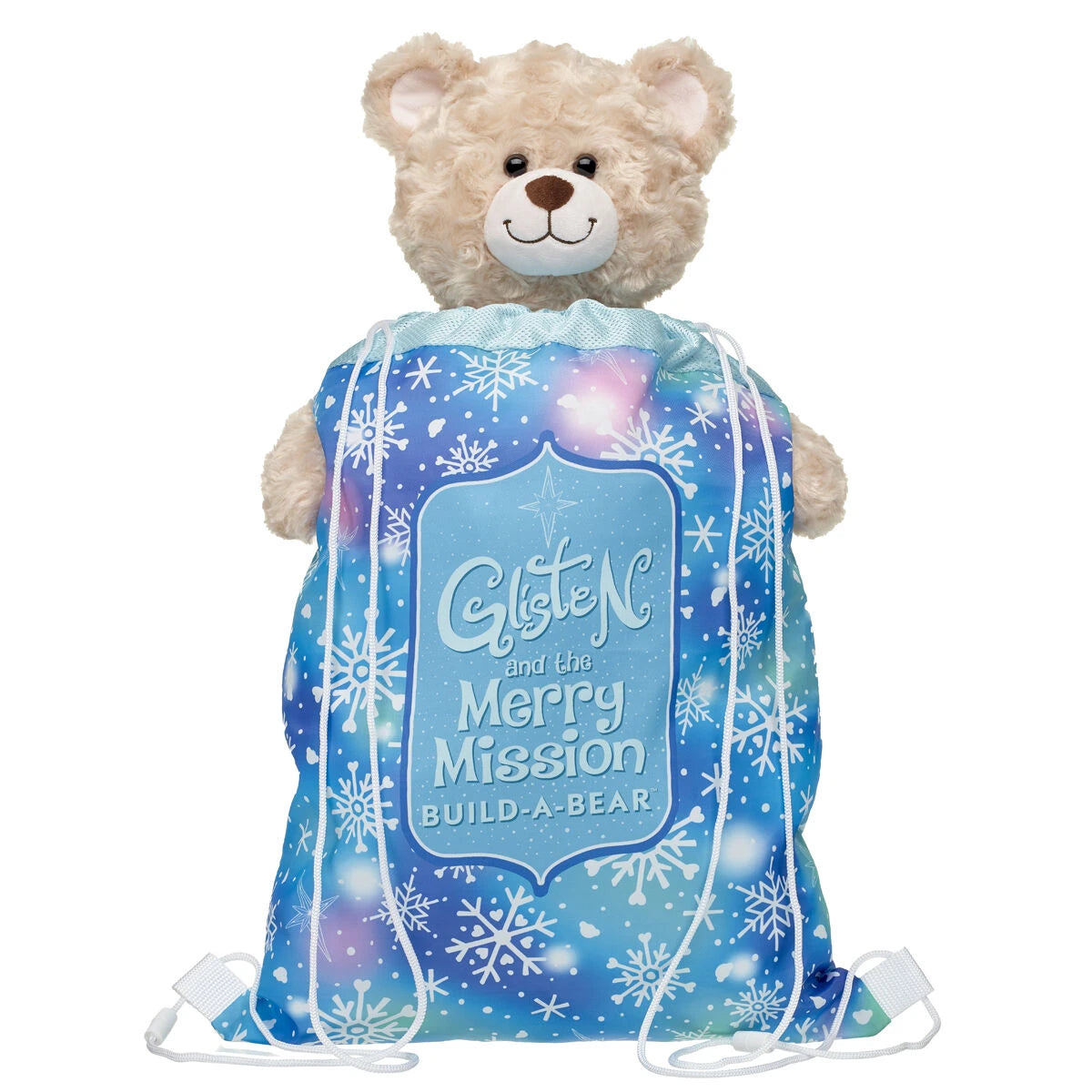 "Glisten and the Merry Mission" Toy Bear Carrier | Build-A-Bear® - US 1959