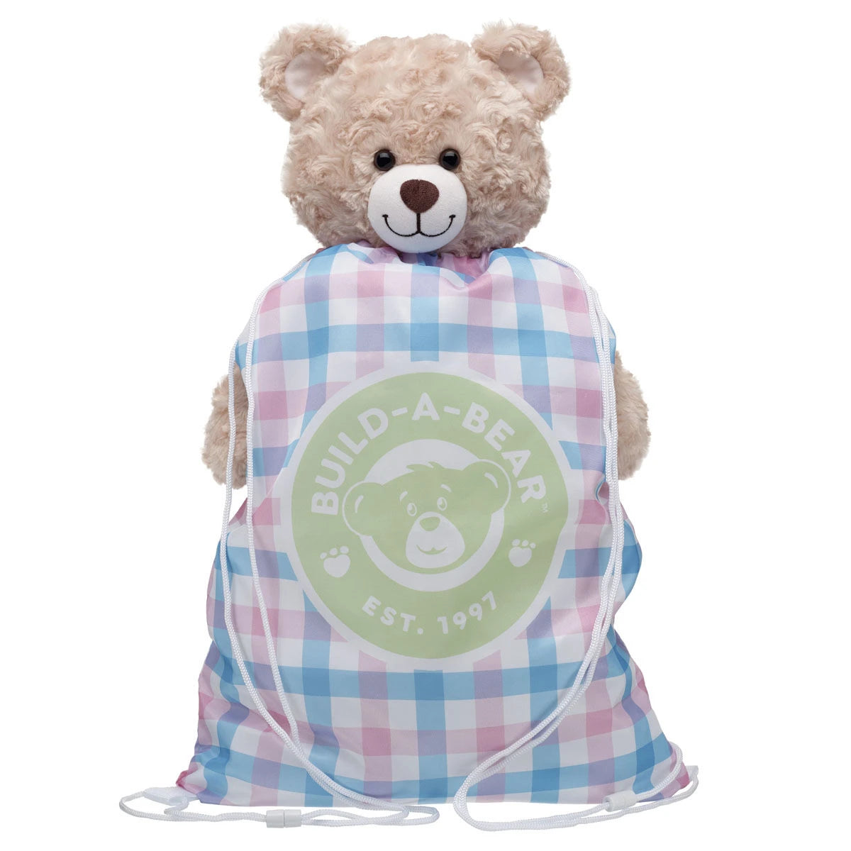Spring Gingham Toy Bear Carrier | Build-A-Bear - US 4543