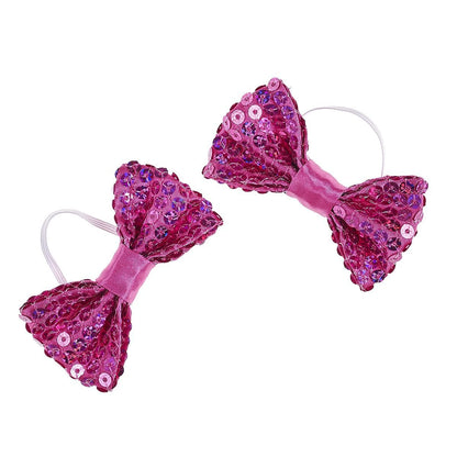 Fuchsia Sequin Bows 2 pc. for Stuffed Animals | Build-A-Bear® - US 6372