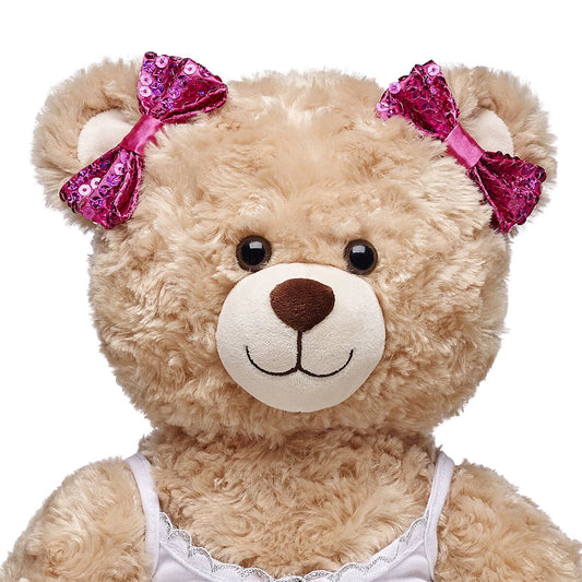 Fuchsia Sequin Bows 2 pc. for Stuffed Animals | Build-A-Bear® - US 6372