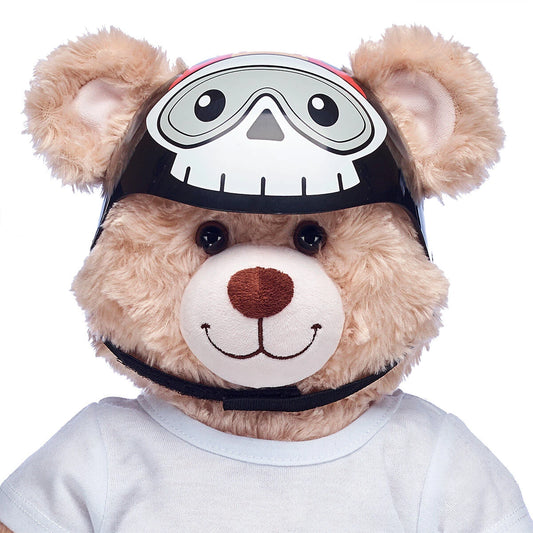 Black Skull and Flames Helmet for Stuffed Animals | Build-A-Bear® - US 4164