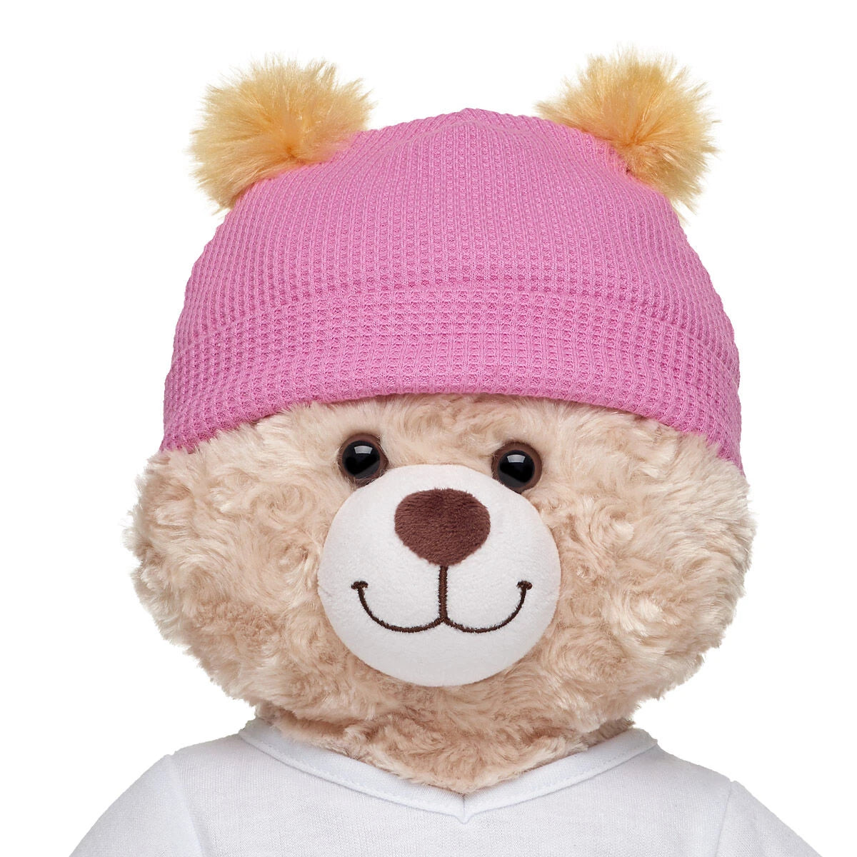 Pink Waffle Knit Beanie | Build-A-Bear - US 7505