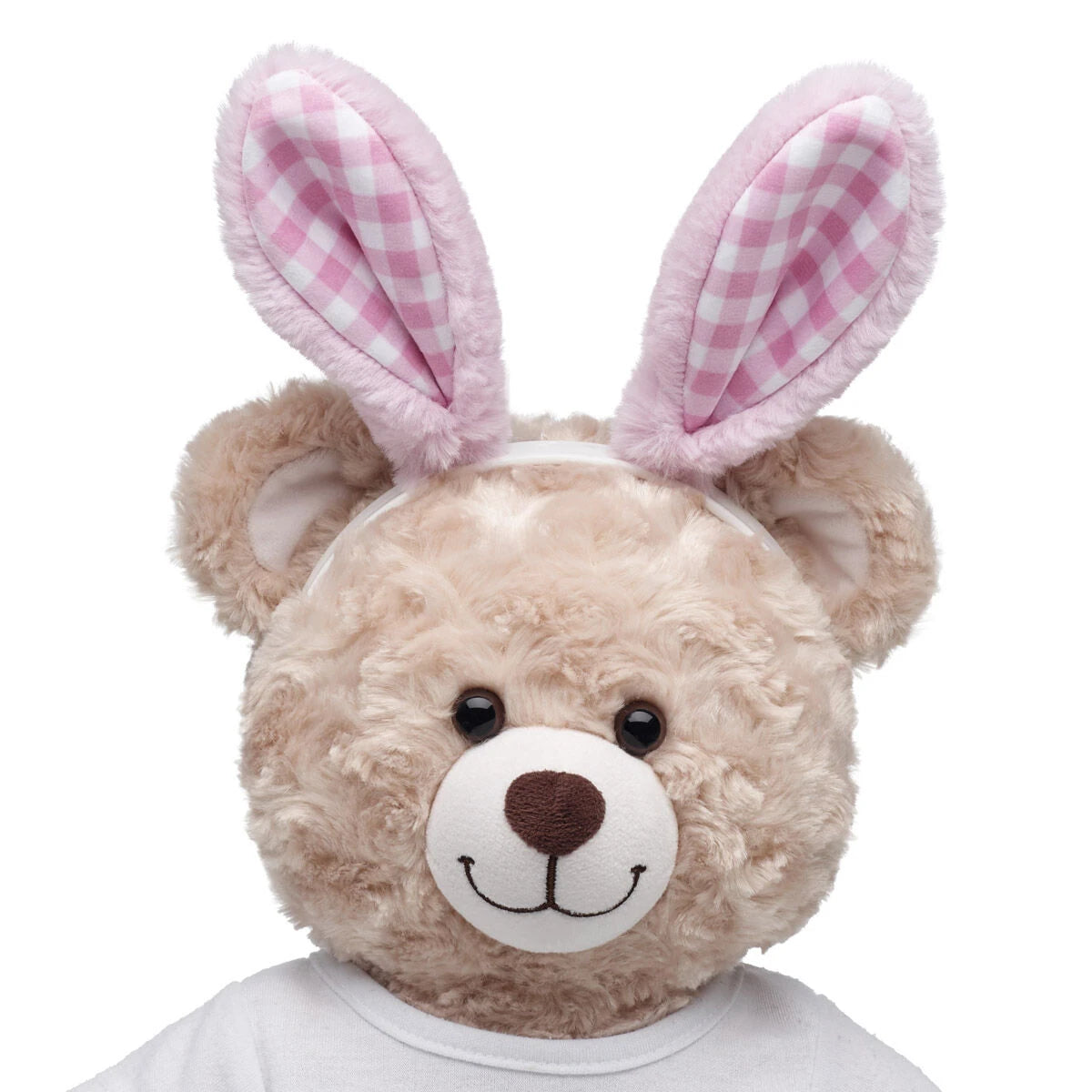 Pink Gingham Bunny Ears Headband | Build-A-Bear - US 9017