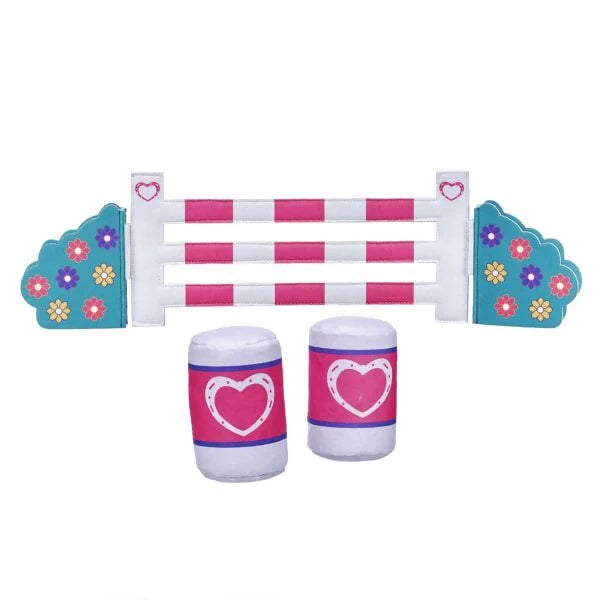 Horses &amp; Hearts Riding Club Barrel &amp; Jump Set 3 pc. for Stuffed Animals | Build-A-Bear® - US 3276