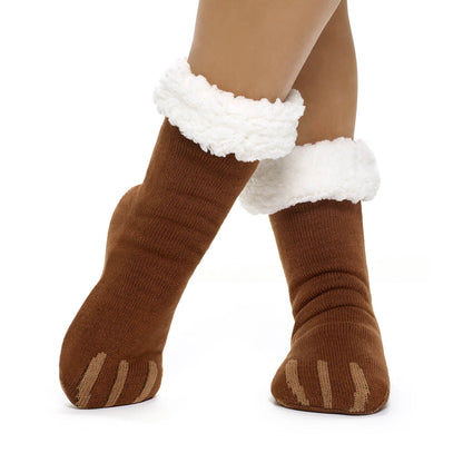 Build-A-Bear Pajama Shop™ Bear Paw Slipper Socks - Toddler, Youth &amp; Adult - US 8876