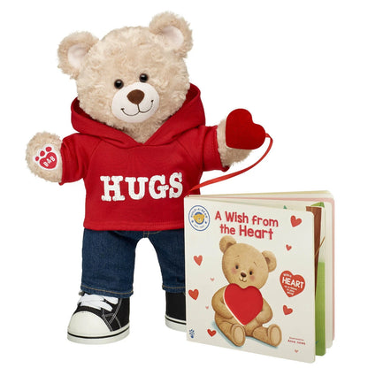 Happy Hugs Teddy Bear "A Wish from the Heart" Board Book Set | Build-A-Bear® - US 5276