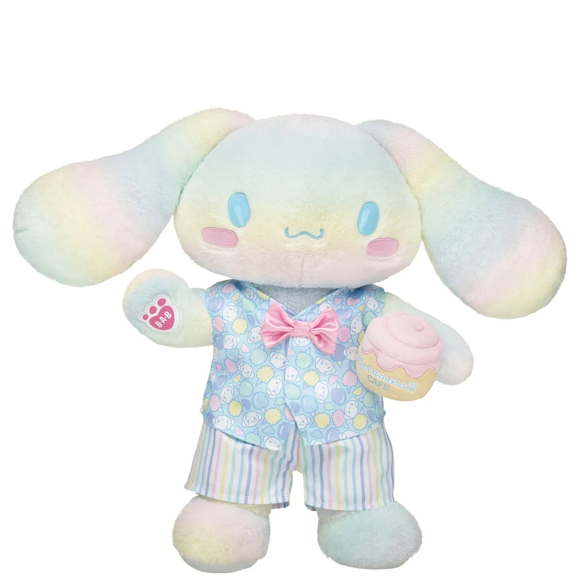 Cotton Candy Cinnamoroll™ Plush &amp; Cafe Wristie | Build-A-Bear® - US 6550